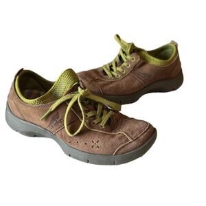 Dansko Elise Brown Suede Leather Slip Resistant Comfort Shoes size 6.5-7 (37)